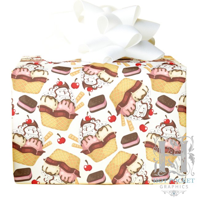 Glassigt julgranspapper med glassmotiv presentpapper (Skapare uppladdad)