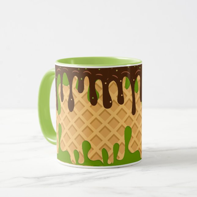 Glassigt Matcha Choco Bliss, Modernt  Mugg (Framsida vänster)