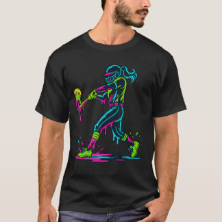 Glassigt Softboll Drip Softbollsspelare T Shirt