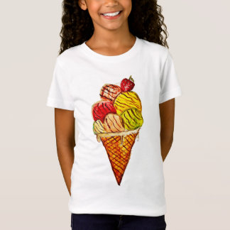 glassigt t-shirt för flickor