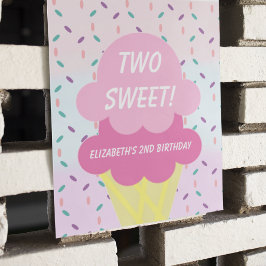 Glasskaka 2-årsdag poster