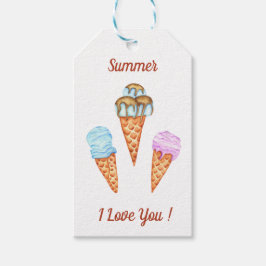 Glasskaka Jag älskar dig Söt sommar Presentetikett