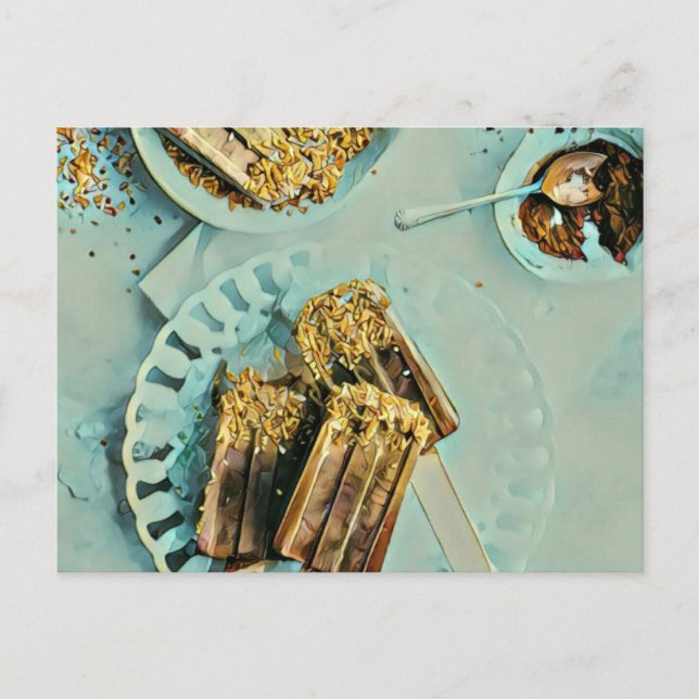 Glasskakad Vykort (Framsida)