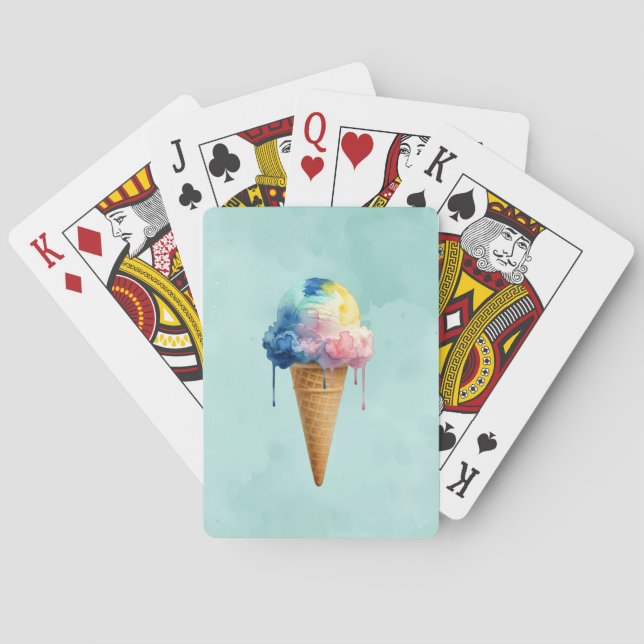 Glasskål Casinokort (Baksidan)