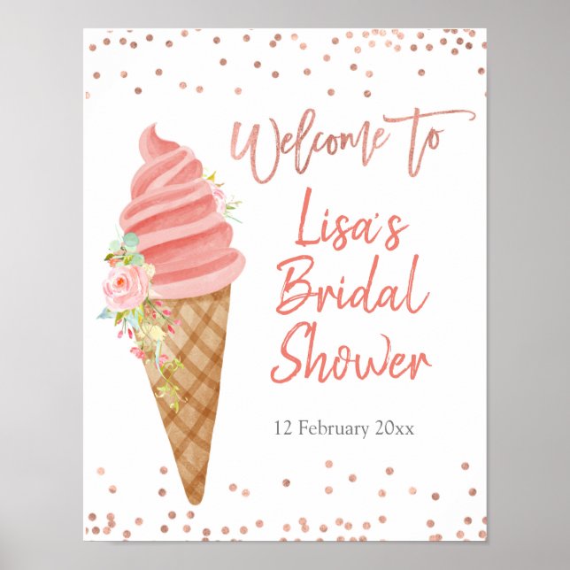 Glasskål Hon Har Blivit Skovlad Bröllopsfest Välko Poster (Framsidan)
