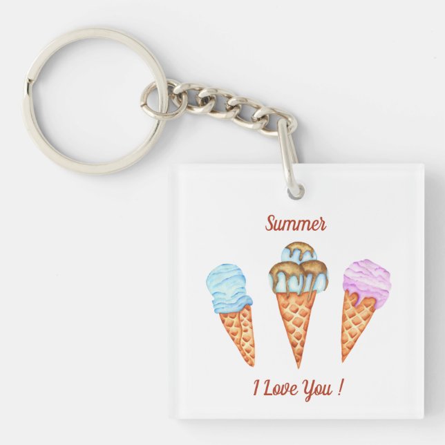 Glasskål Jag älskar dig Söt sommar   (Framsidan)
