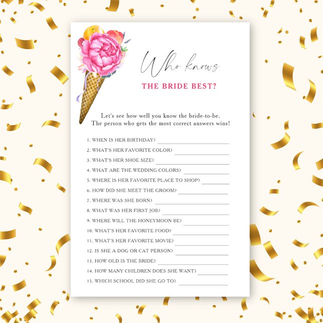 Glasskål - Vem vet mest om bruden spel (Skapare uppladdad)