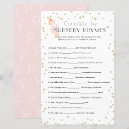 Glasskär Rosa Bebis Bjudning Barnkammarrim