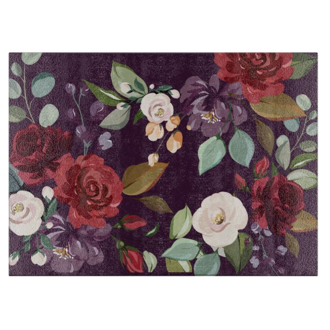 Glasskärande plommon Lila Ro Guld Geometriskt plom (Framsidan)