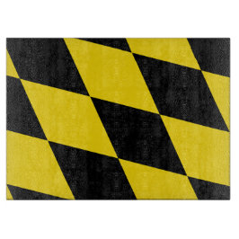 Glasskärbord med Flagga av München