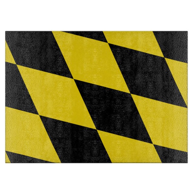 Glasskärbord med Flagga av München (Framsidan)