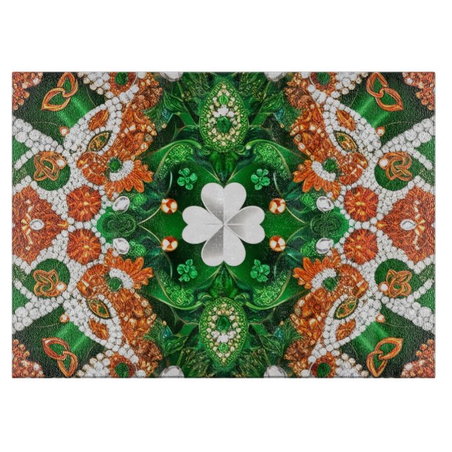 Glasskärbord med Irish Färg (Framsidan)