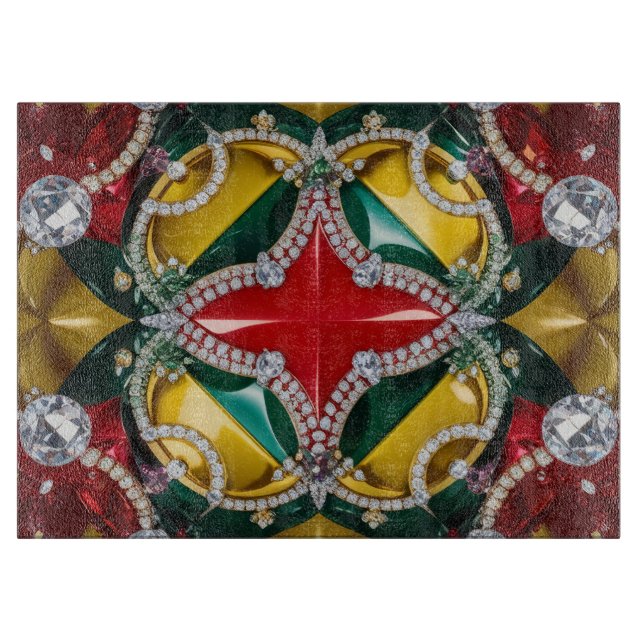 Glasskärbord med Los Angeles Färg (Framsidan)