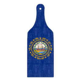 Glasskärbräda med New Hampshires flagga