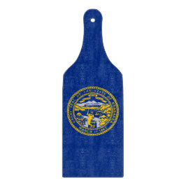 Glasskärbräda paddel med Nebraskas flagga