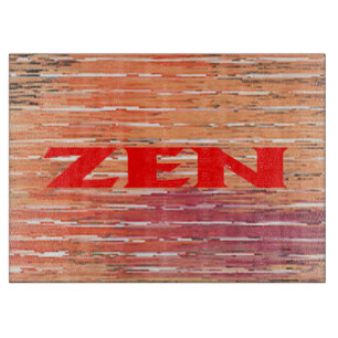 Glasskärning av Zen Red Reeds