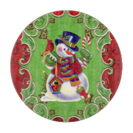 Glasskärning i Snögubbe