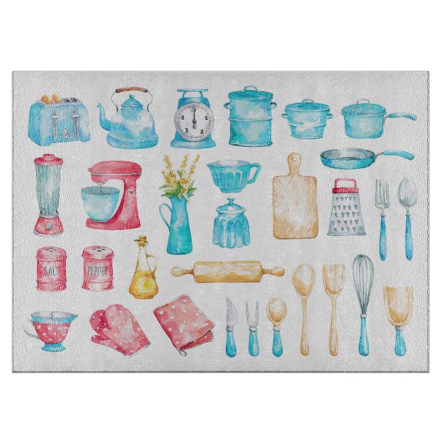 Glasskärning - Köksutrustning (Framsidan)