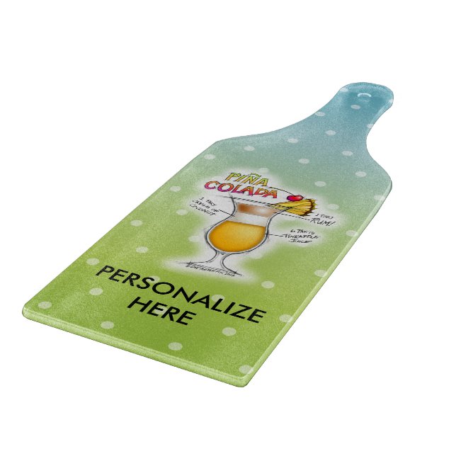 GLASSKÄRNINGSBORD - PINA COLADA RECEPT KONST (Hörn)