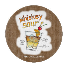 GLASSKÄRNINGSBORD - WHISKEY SOUR RECEPT KONST