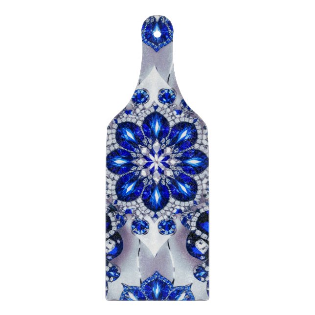 Glasskärningspadar Blue White Färg (Framsidan)