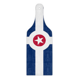 Glasskärningspadar med flagga Indianapolis