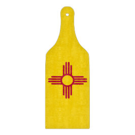 Glasskärningspadar med New mexico flagga