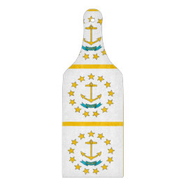 Glasskärningspadar med Rhode island flagga