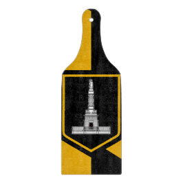 Glasskärningspadda med flagga Baltimore