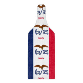 Glasskärningspadda med Iowa flagga