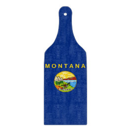 Glasskärningspadda med Montana flagga