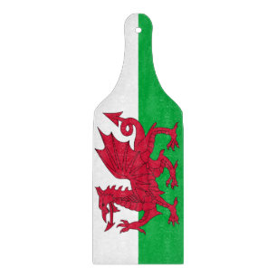 Glasskärningspadlar - Wales flagga