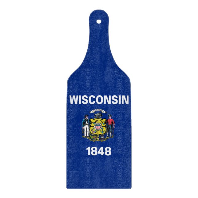 Glasskärningspadlar Wisconsin flagga (Framsidan)