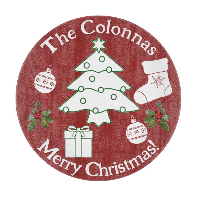 Glasskärningspåläggning i julgran (Framsidan)