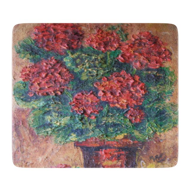 Glasskärningspåläggning och Hayes Painting Red Bea (Framsidan)