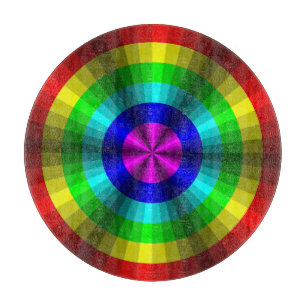 Glasskärningspanel för optisk Illusion Rainbow