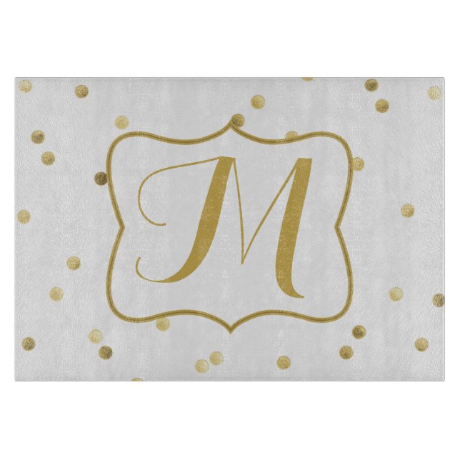 Glasskärningspapper för punktpolk i guld Glitter (Framsidan)