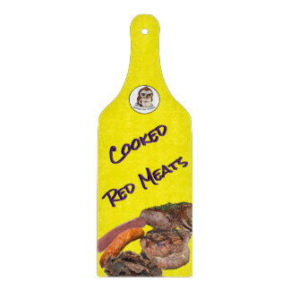 Glasskärskivor av Kött, tillagat, med handtag