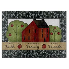 Glasskärskivor av land-inspiration