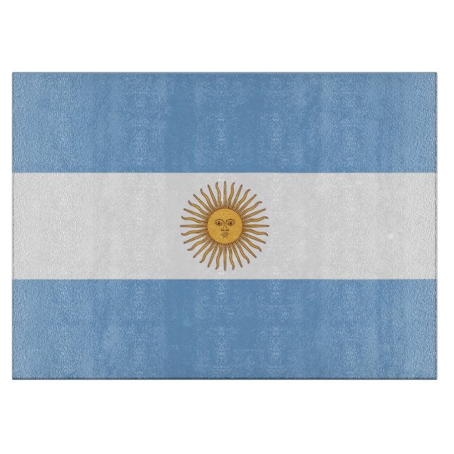 Glasskärskivor med Flagga av Argentina (Framsidan)