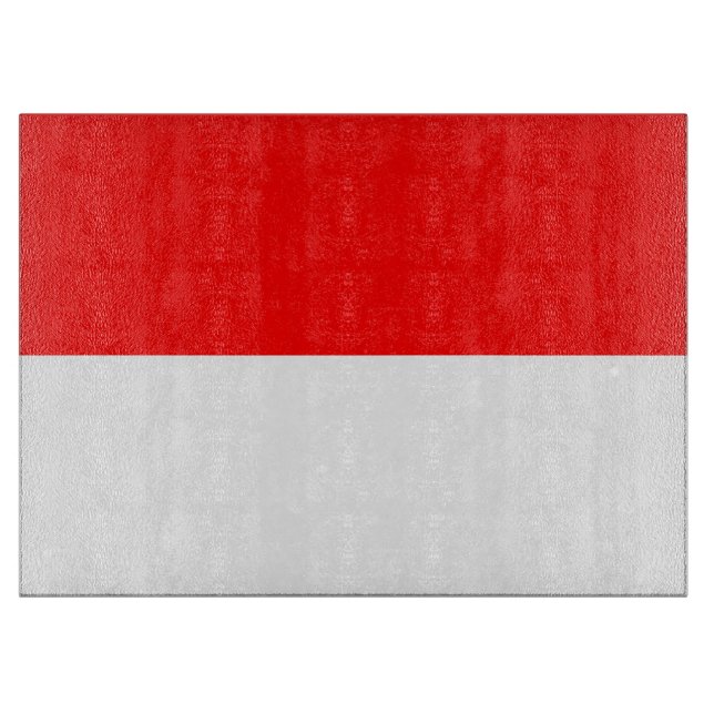 Glasskärskivor med Flagga av Indonesien (Framsidan)
