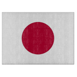 Glasskärskivor med Flagga av Japan