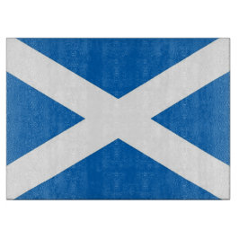 Glasskärskivor med Flagga av Skottland