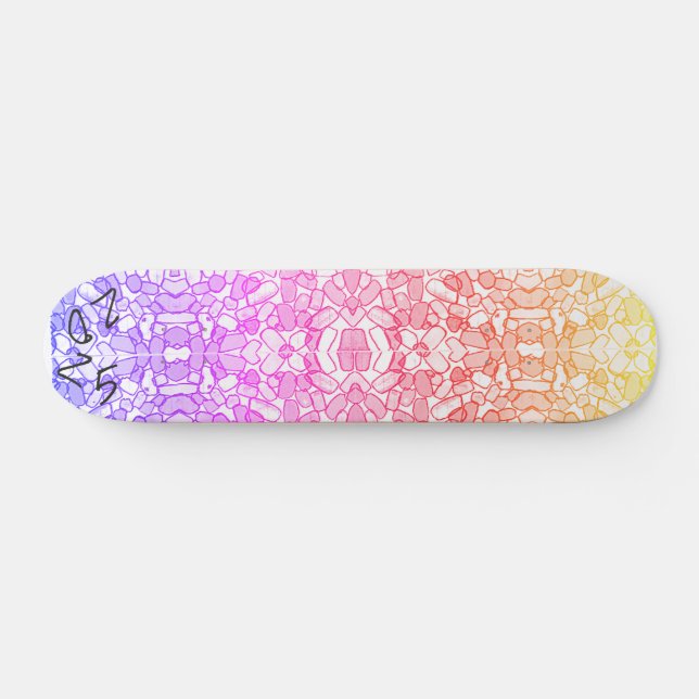 Glasskartong med flera färger mini skateboard bräda 18,5 cm (Horz)