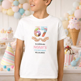 Glasskasse “Six Seven” 7-års födelsedagsfest för b T Shirt