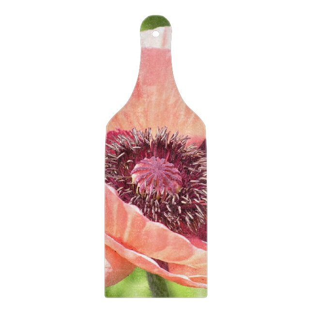 GLASSKICKNING BD./"PEACH-FÄRGAD POPPY"/FOTOG. (Framsidan)