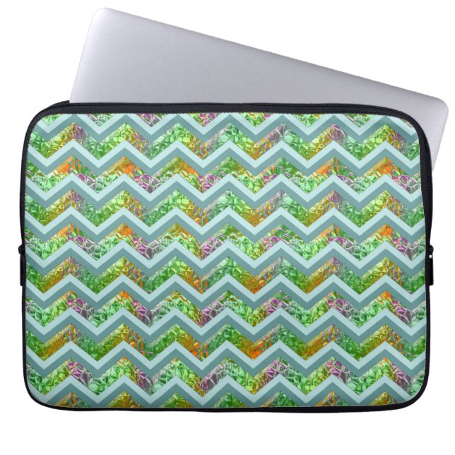 Glasskikt ZigZag Laptop Sleeve (Framsidan)