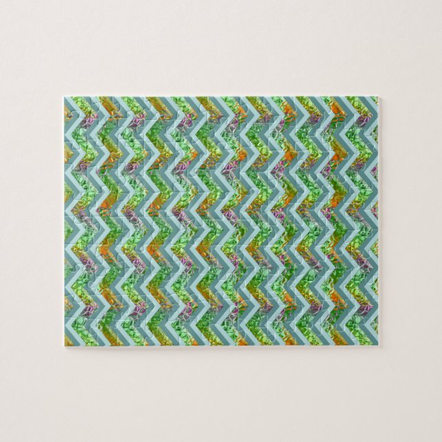 Glasskikt ZigZag Pussel (Horisontell)