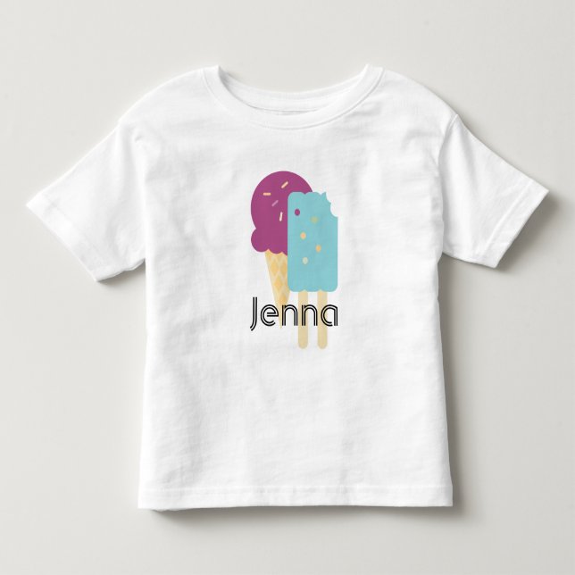 Glasskon Geburtstag Sommarnamn  T Shirt (Framsida)