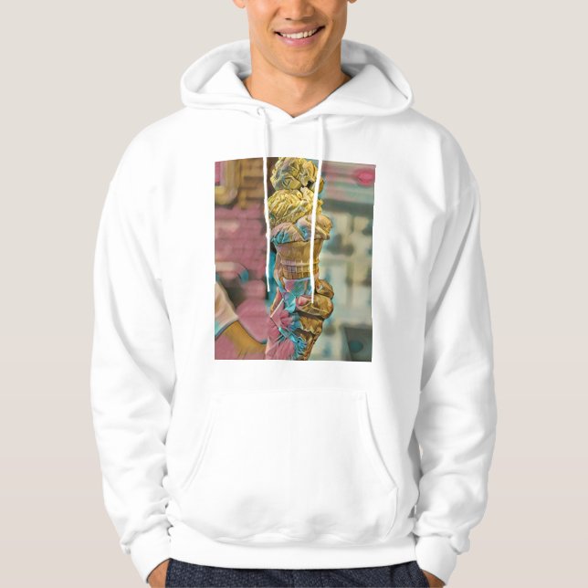 Glasskona av vintage hoodie (Framsida)